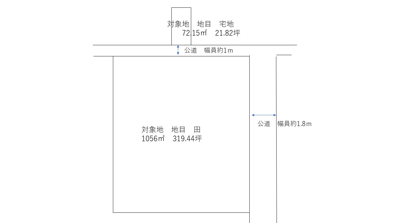 井原市西江原町　土地 間取り図