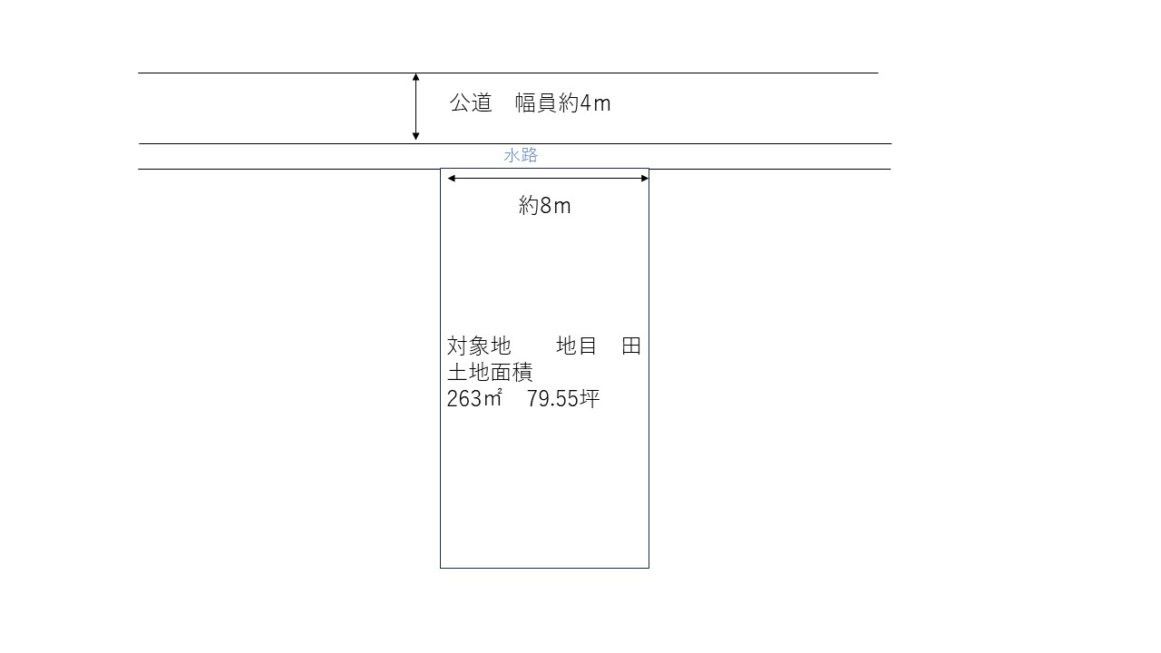 福山市川口町　土地 間取り図