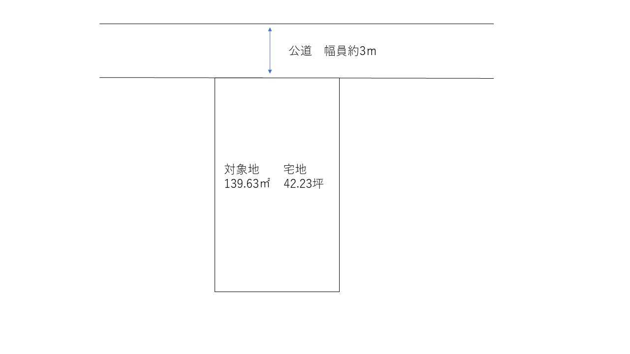 倉敷市水島南緑町　土地 間取り図