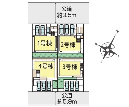 ブルーミングガーデン　倉敷市児島小川町2期　新築住宅　4号棟 間取り図