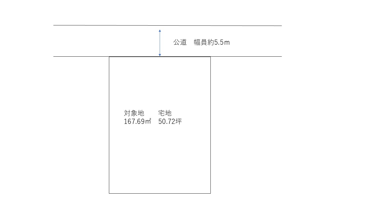 笠岡市二番町　土地 間取り図