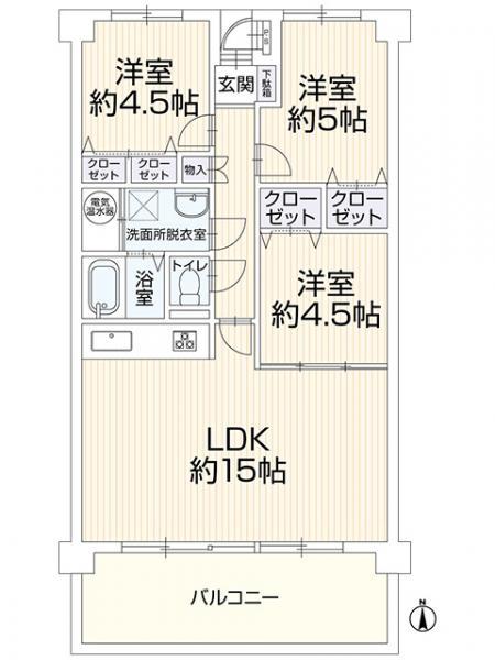 MAC倉敷神田コート　412号室 間取り図