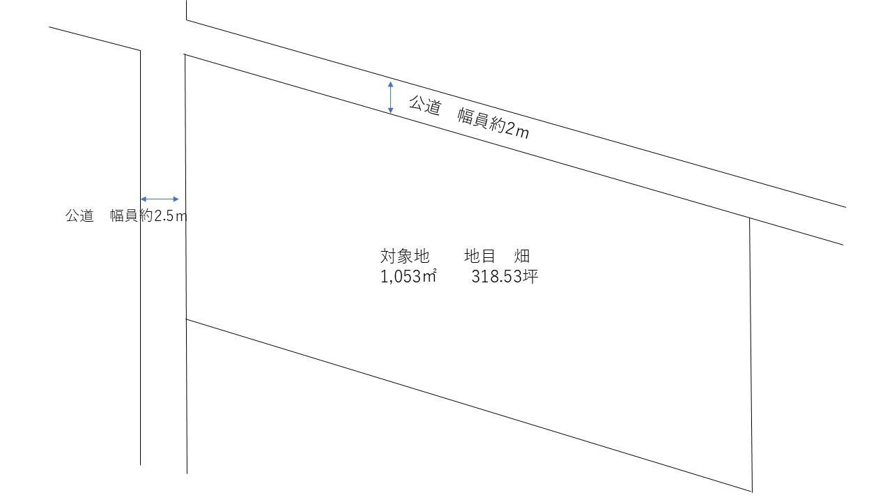 倉敷市連島町連島　土地 間取り図