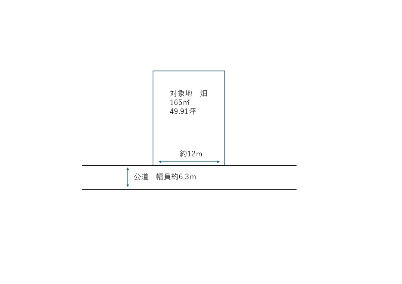 倉敷市水島南緑町　土地 間取り図