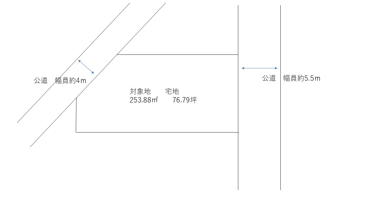 【総社市清音柿木　土地】建物解体後引渡！平屋も十分な面積！ 間取り図