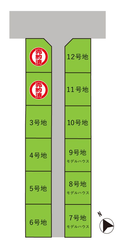 倉敷市連島町鶴新田　土地 間取り図
