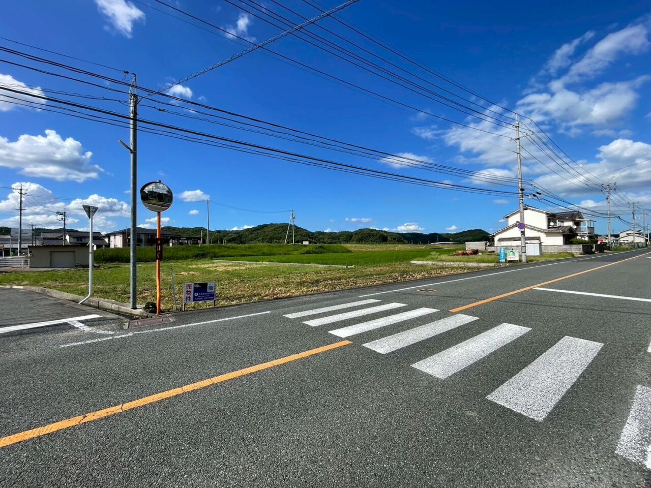 【井原市木之子町　土地】県道沿いの土地！使い勝手良し！