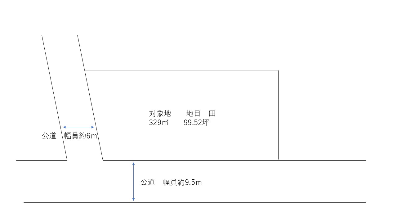 井原市木之子町　土地 間取り図