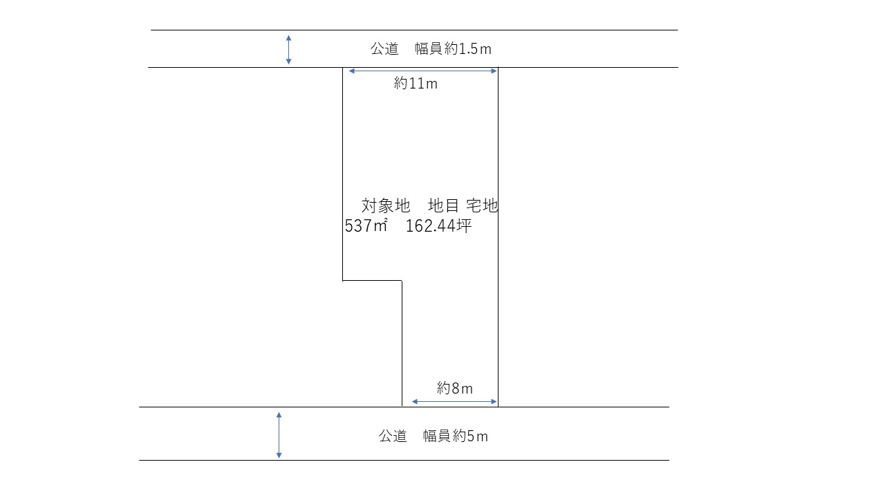 総社市総社　土地 間取り図