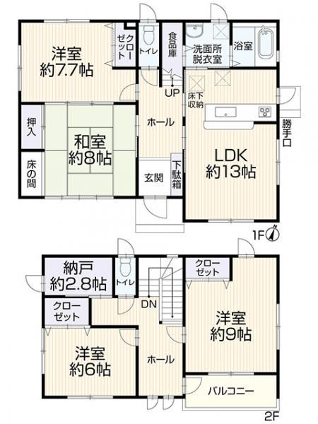 【倉敷市児島田ノ口　中古住宅】住友林業施工！ 間取り図