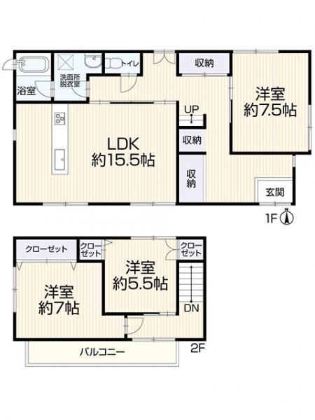 【倉敷市玉島　中古住宅】積水ハウス施工！リフォーム済み！ 間取り図