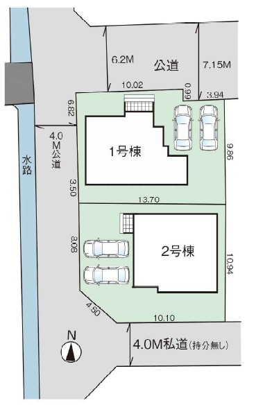 グラファーレ　倉敷市茶屋町2期新築住宅　2号棟 間取り図