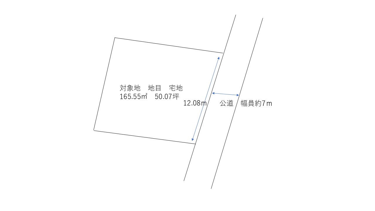 【倉敷市茶屋町 土地】人気エリア×駅近！広々約50坪で叶える子育てファミリー向け住宅用地！ 間取り図