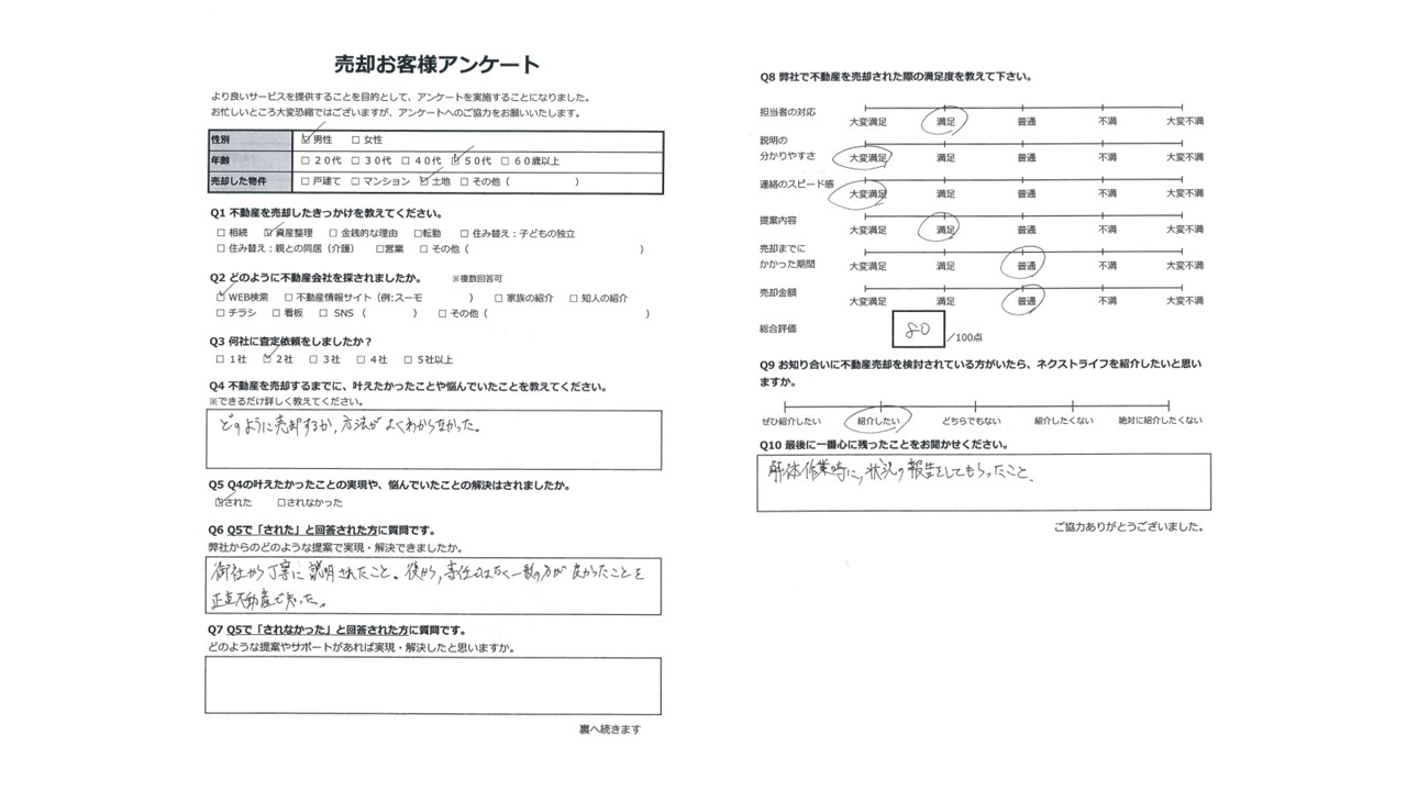 無事に取引完了して安心【倉敷市連島町連島】