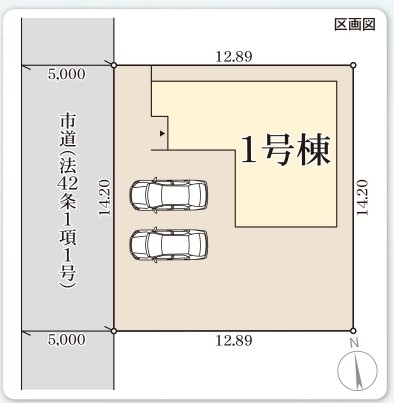 リーブルガーデン　倉敷市連島町鶴新田第5新築住宅　1号棟 間取り図
