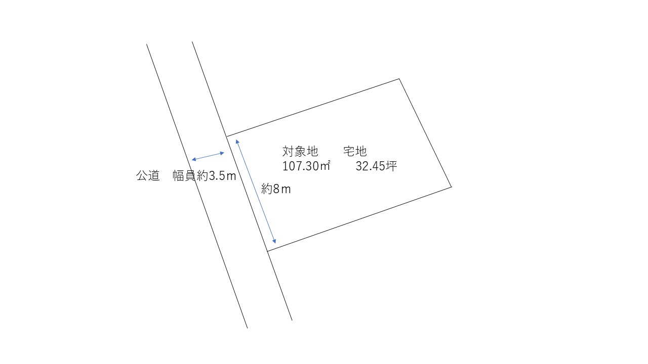 【総社市三須】閑静な住宅街の土地！ 間取り図