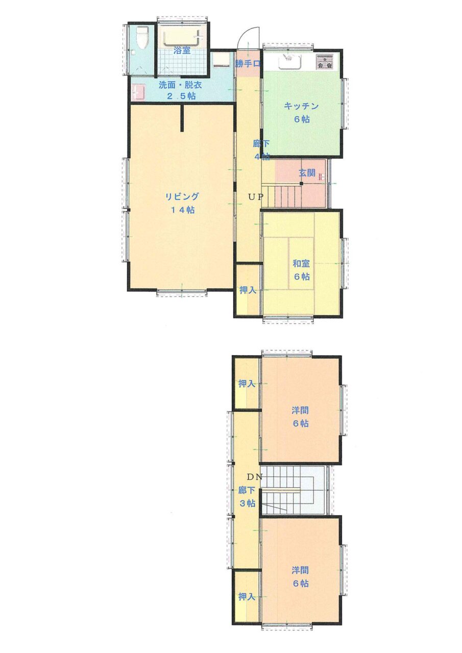 【倉敷市連島町連島　中古住宅】 間取り図