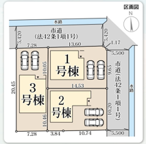 リーブルガーデン　倉敷中畝新築住宅　1号棟 間取り図