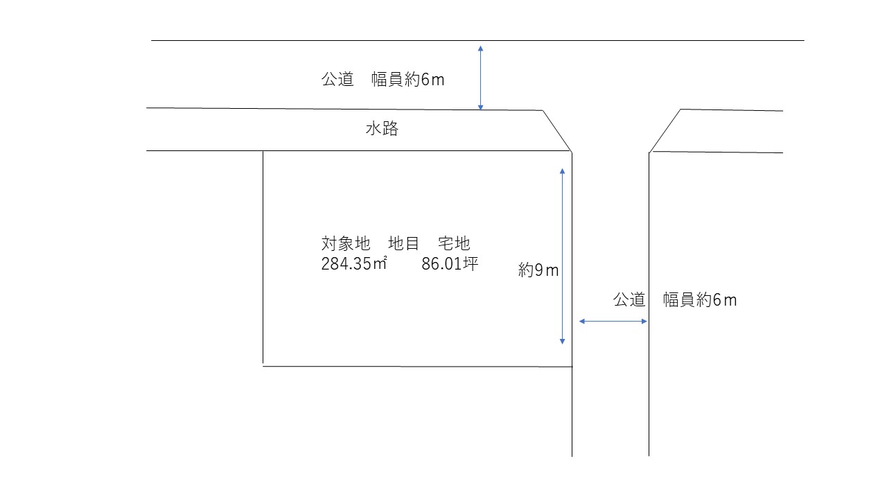 【総社市中央】出ました！人気の総社市中心部の土地！ 間取り図