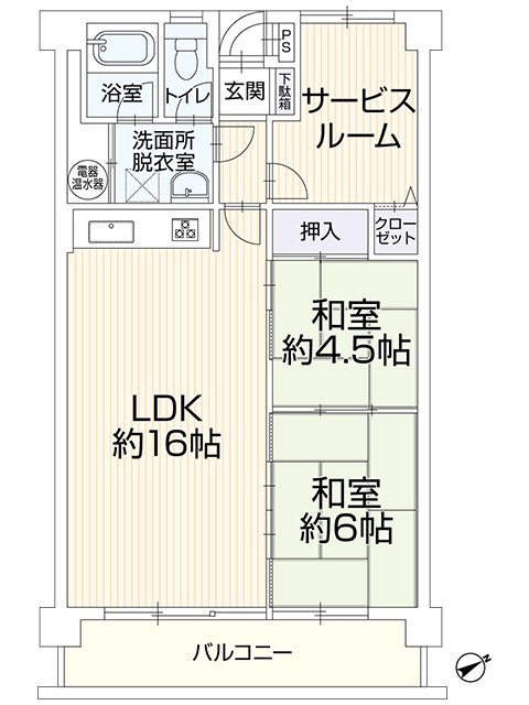 MAC倉敷神田コート　514号室 間取り図