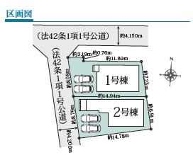グラファーレ　茶屋町3期新築住宅　1号棟 間取り図