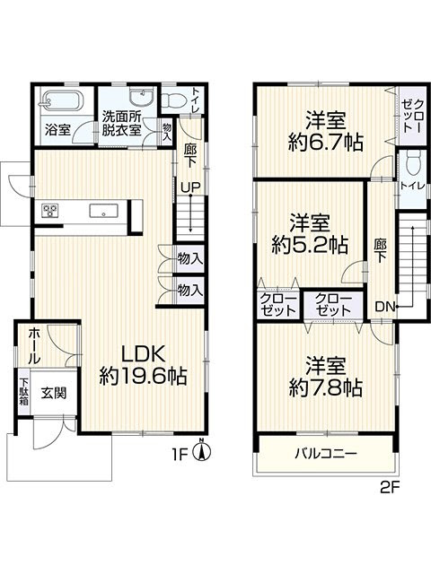 【倉敷市中庄　中古住宅】中庄駅まで倉敷まで徒歩約15分！創宅施工！ 間取り図